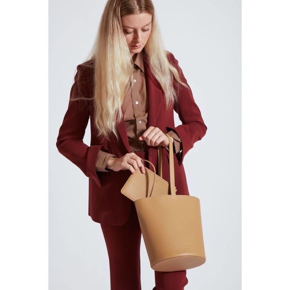 OAD Calf Dome Bucket Bag - Yellow - Picture 4 of 10